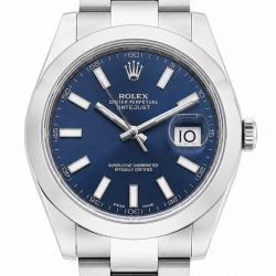 Rolex Datejust II 41MM 116300 Stainless Steel Blue Dial Watch